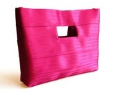 The Hyphen Bag in Limited Edition Raspberry - Pink Seatbelt Clutch Purse