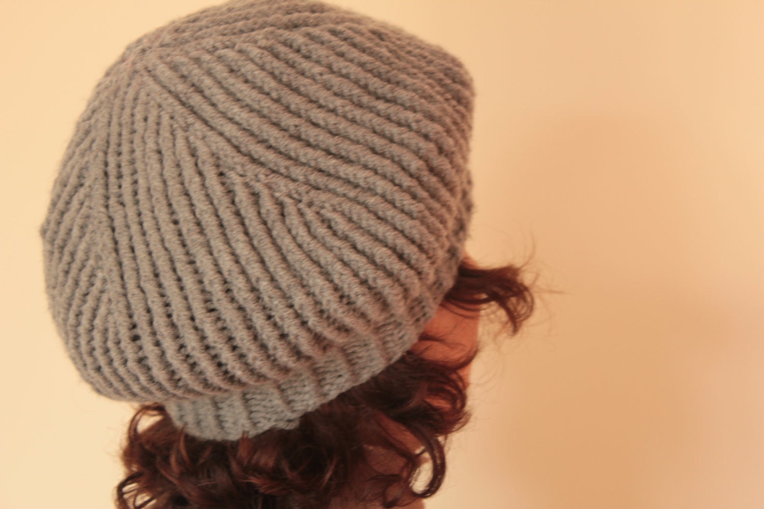 Handmade Hat Grey Fall Winter Fashion Gift For Her Women Fashion