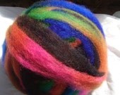 8 oz Coopworth Wool, Blended With White Pygora Goat Hair Fiber Roving 50, 50 Blend