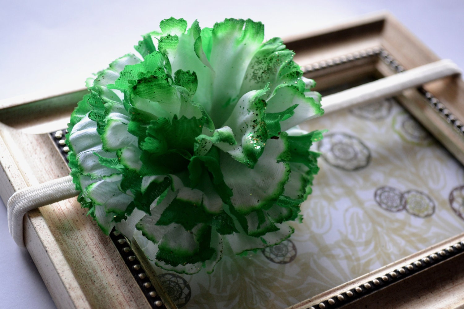 Girls St. Patricks Flower headband