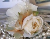 Ivory Bridal Fascinator, Bridal Hair Flower, Clip, Wedding Headpiece, Bridal Hairpiece, Ivory Bridal Hair Accessory, Ivory