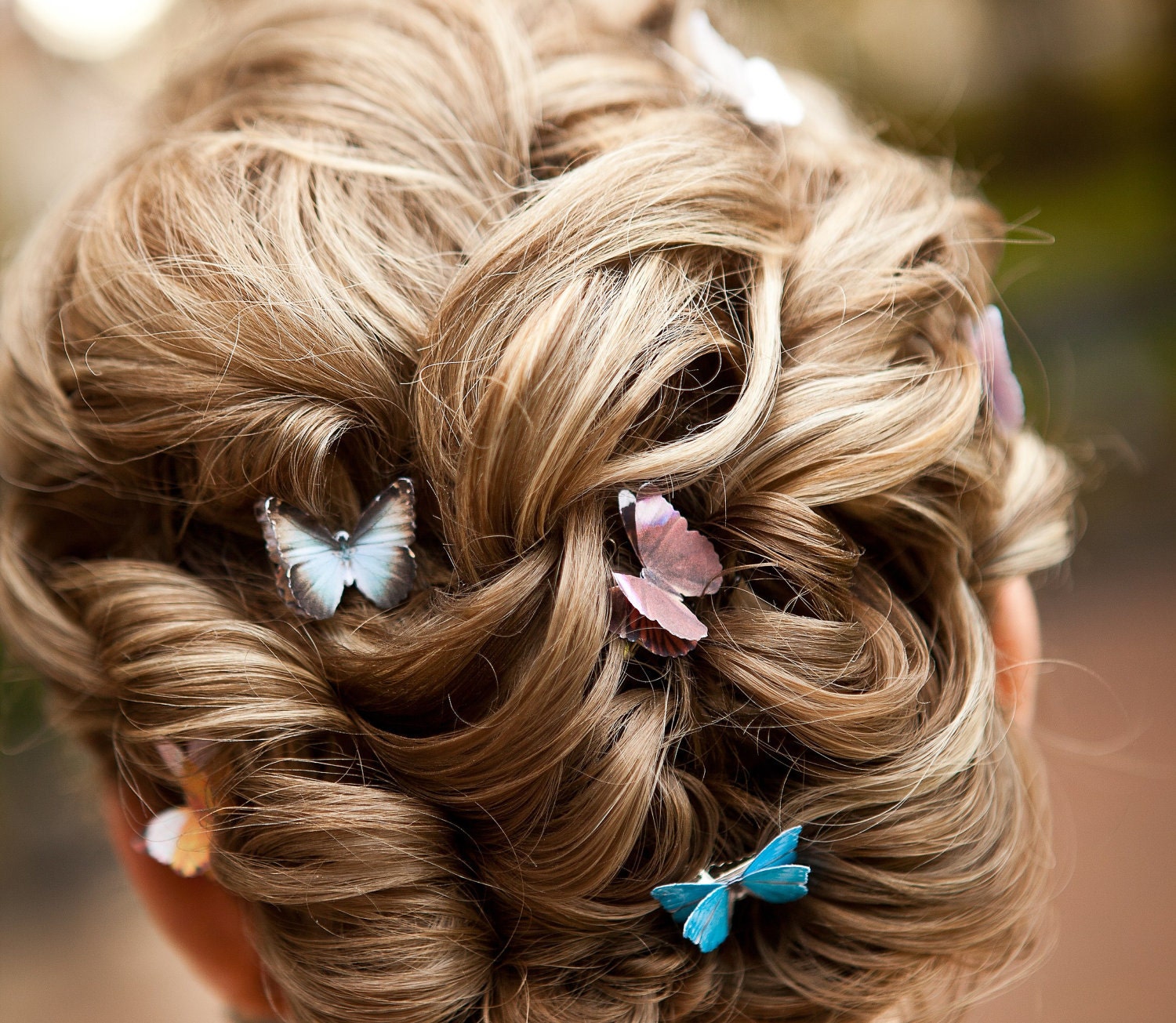 Butterfly For Wedding Hair Colorful Boho PICK 6