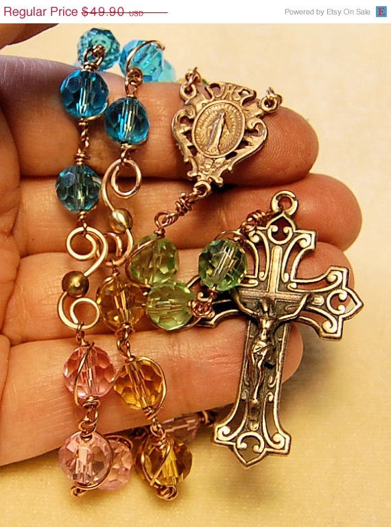 ON SALE Chaplet for Infertility, difficult pregnancy Hannah's Tears Apostolate with instructions by HeartFelt Rosaries