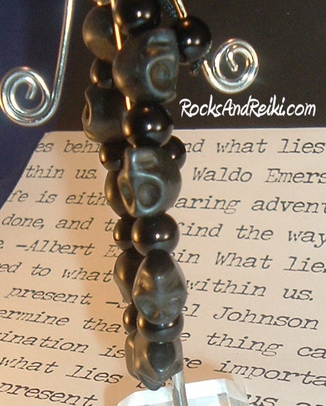 Balanced Center & Ground My Energy Bracelet - Reiki Infused - Bare Essentials Jewelery Line by Starlene - Black Agate 3914