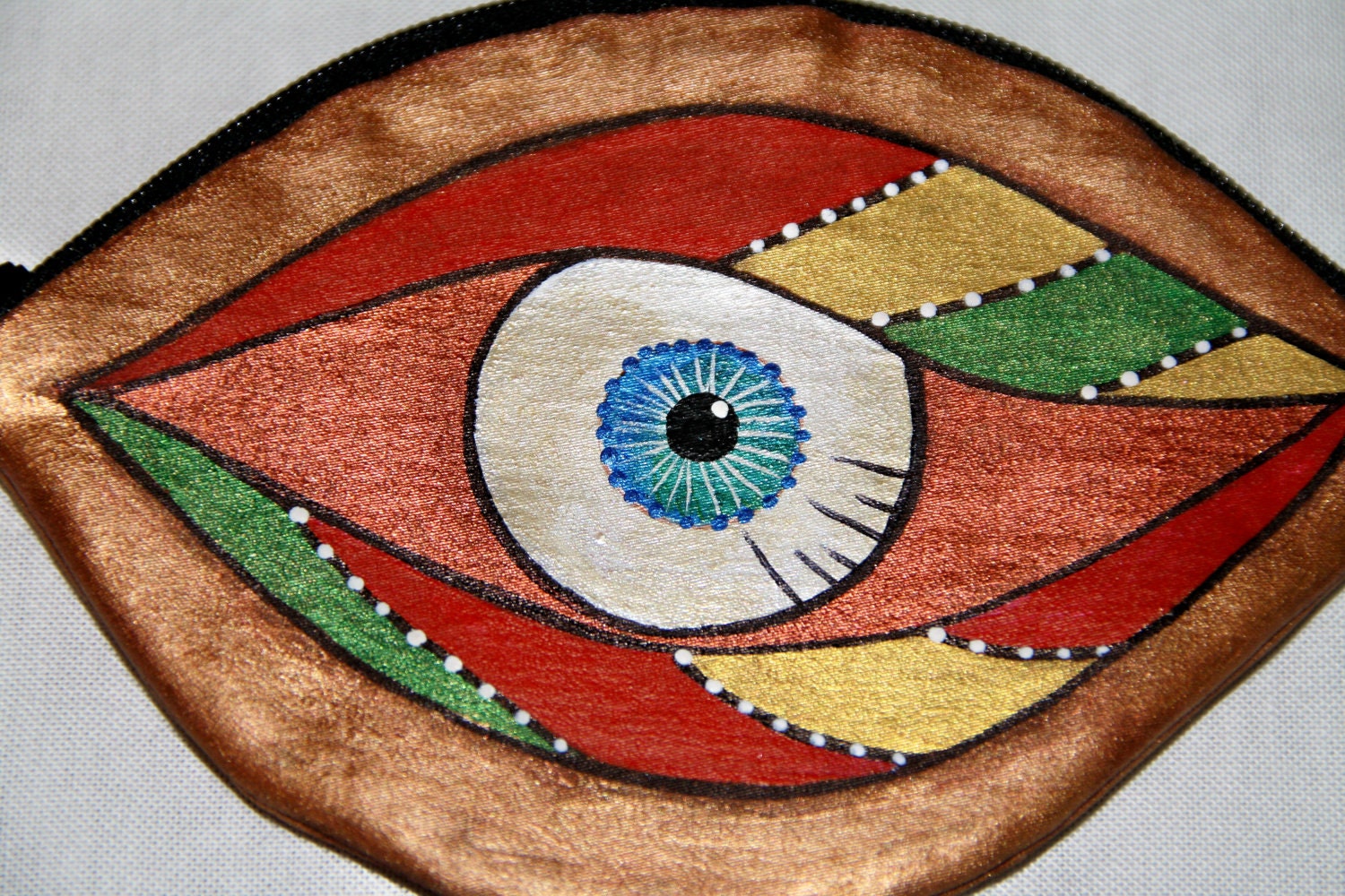 Coin Purse Handmade Gold Eyeball  - Marvin