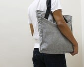 SIGNOR in Light Gray - Tote / Double Straps Shoulder Bag