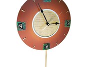 Vintage 1960s IBM Disk Platter Now a Fantastic Clock. Very Rare Disk Platter.
