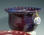 Earring Vase Blue Red Layered Glaze Earring Jewelry Organizer