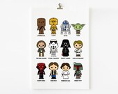Cute Star Wars 8x10 art print
