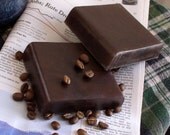Dark Coffee Soap - full size glycerin soap bar