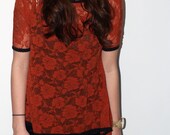 Arpeggiator Rose Lace Overshirt (Small)
