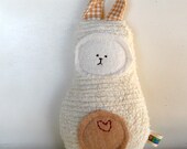 Soft Bunny Rabbit Doll,  Plush, Natural, Eco-Friendly