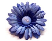 NFL Tennessee Titans INSPIRED Daisy Flower Hair Clip Blue Light Blue
