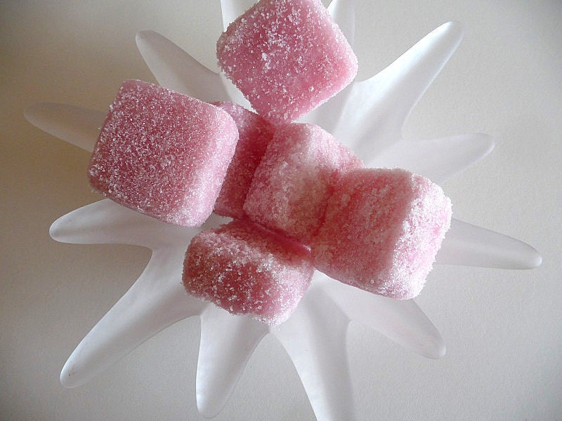 Hawaiian Plumeria Sugar Scrub Cubes - Exfoliating and Mosturizing with Unrefined Shea Butter