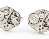 Sterling Silver Steampunk Cufflinks - Handcrafted in California