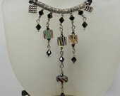 Hand Made David Christensen Furnace Glass Waterfall Necklace
