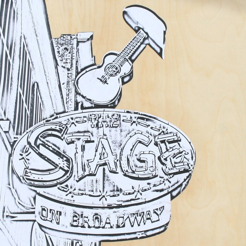 The Stage Sign Modern Mixed Media
