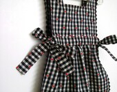Rouge Noir - Lil Red Riding Hood Pinafore Dress - 1T, 2T, 3T, 4T Available