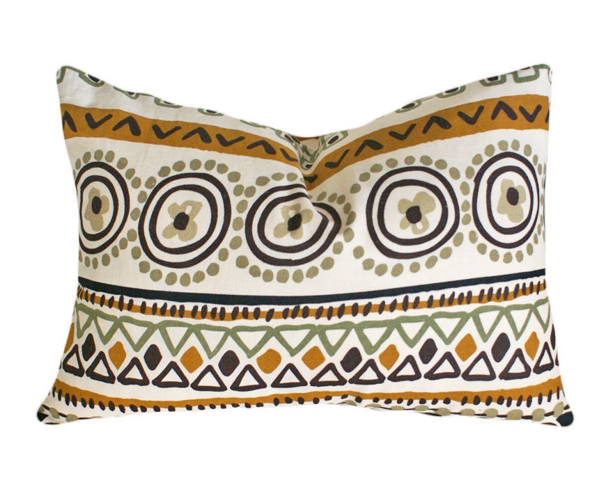 HALF PRICE SALE: Tribal  Throw Pillow -  14x20