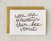 Love Card - Bee Vomit