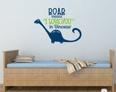 Kids Wall Decals ROAR - Nursery Vinyl Wall Decals Stickers Art