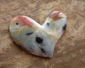 Take Another Little Piece of My Heart ... Amazonite ... focal bead ... 53mm wide