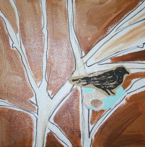 Brown with Nest 10x10