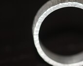 Palladium Sterling Band Hand Forged Ring