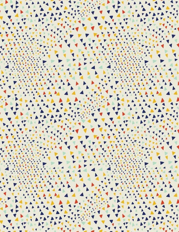 Maya  - Triangles by Leah Duncan for Anthology 1 yd Cotton Quilt Fabric