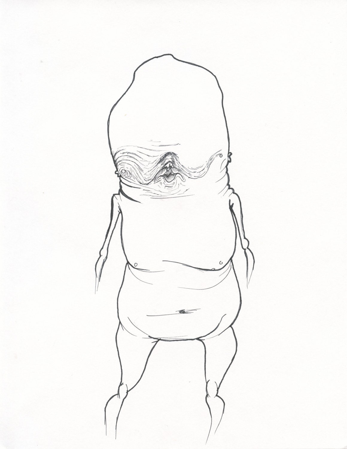 Sal - Original pen and ink concept sketch