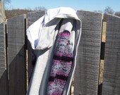 Women's Jacket - Sweater Sleeves, Fleece Hooded Zippered, Spring Jacket in Pink, Magenta, Grey, Black, Size Large