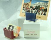 Business Card Holder Simple Stoneware Blue or Red