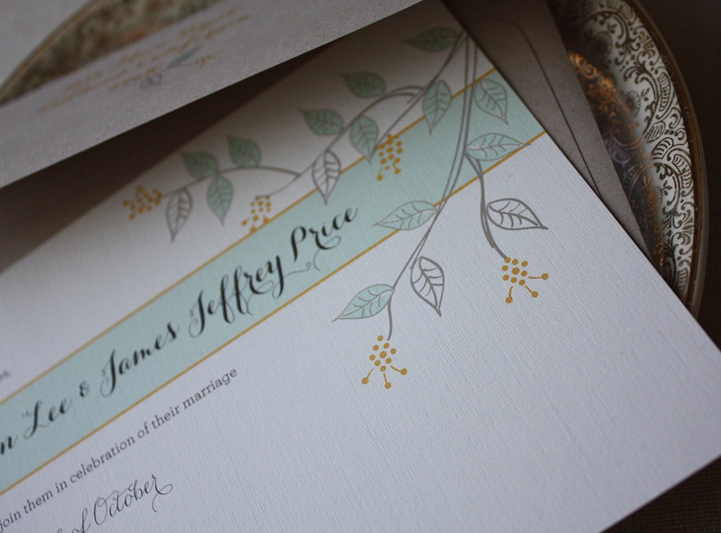 The Natural, Eco-Friendly Chloe Wedding Invitation Suite