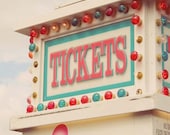 Carnival ticket booth summer pastel 8 x 10 photograph - LittleFotoFox