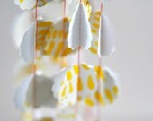 3D Bauble Spring Yellow Paper Garland
