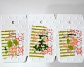 13 Embossed Washi Tape Tags Spring Garden