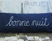 Lavender and Flaxseed Eye Pillow with Hand Embroidery by Dolce Dreams