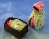 Cherry Blossom Lady with Baby Doll Set- Waldorf inspired