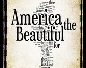 Custom Word Cloud Musical Lyrics Word Art Woodblock Print - Gift Idea