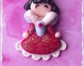 Princess Parade-Snow White bead/pendant/bow center