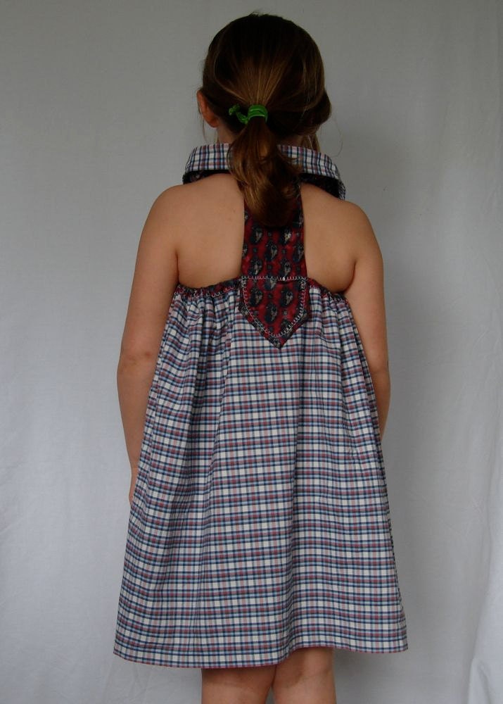 Girl's Vintage Necktie Dress
