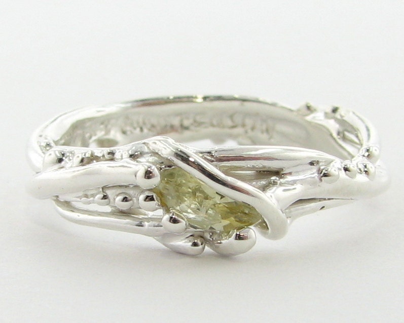 Birds Nest with Lemon Sapphire