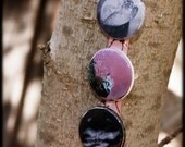 Three close up photography one inch pinback buttons, badges. Optional you pick. Free domestic shipping.