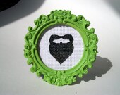 Darkest Timeline Goatee cross stitch -- in honor of Community's darkest timeline times