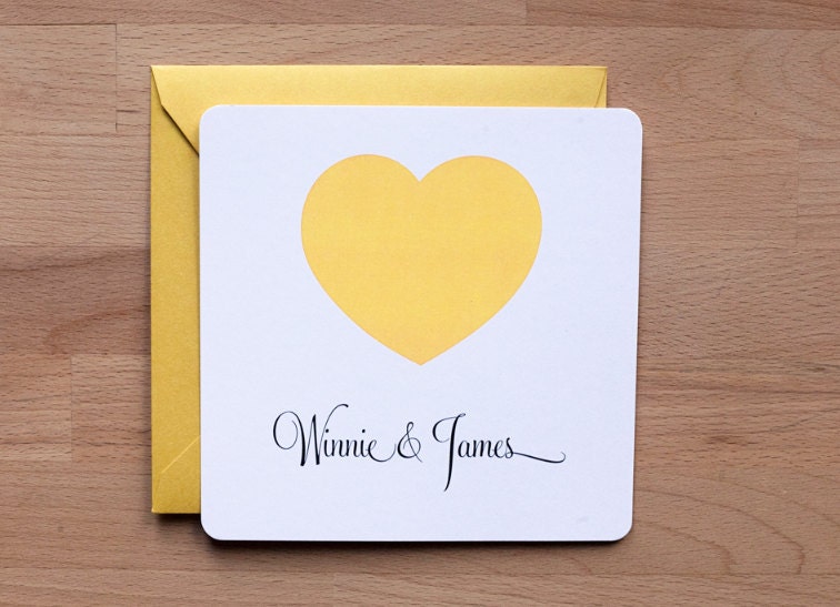 Wedding invitation - Simple Heart