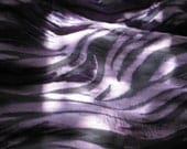 Silk Scarf, Hand Dyed - Black and Purple - Liquid Storm - heavenonearthllc