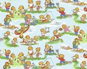Welcome To Bear Country Fabric -  Berenstain Bears  Camp Activities, Moda Designer Fabric