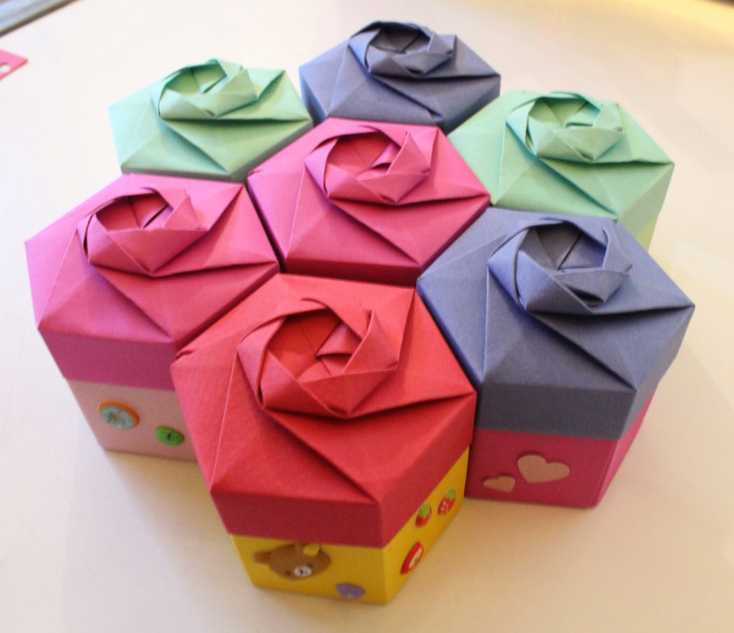 Hexagonal Origami Gift Box