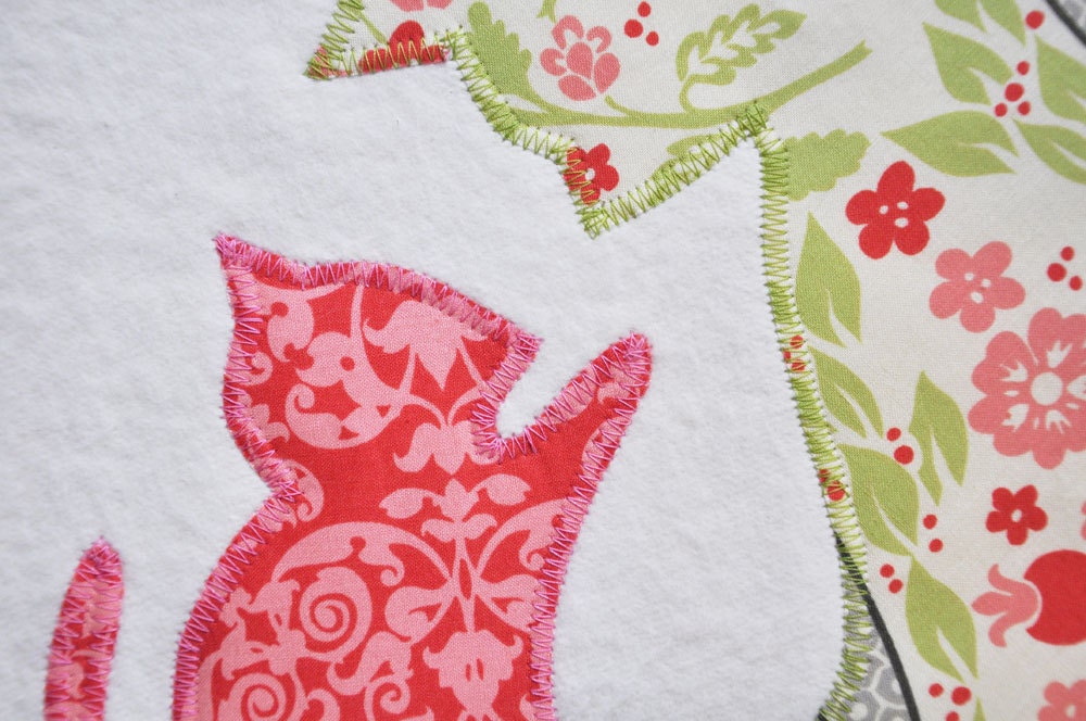Organic Pink Cat Baby Blanket -- Personalized Free