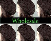 Wholesale Hats, Organic Cotton Tam Hats, Crochet Shells, Lot of 6, CHOOSE YOUR COLORS
